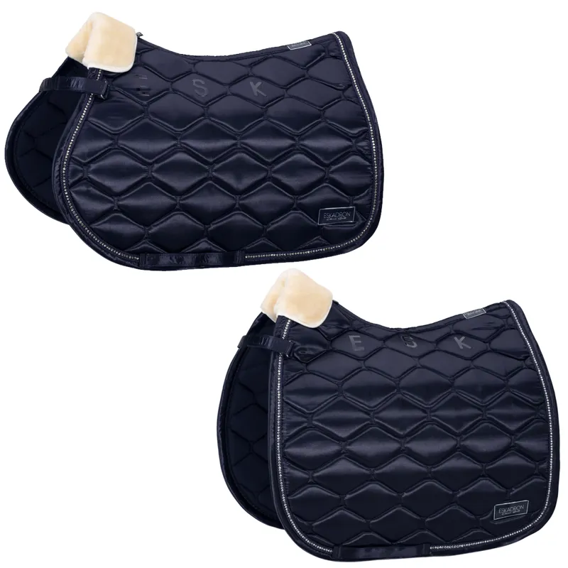 Eskadron Satin Crystal Saddlecloth Classic Sports SS22 - Navy